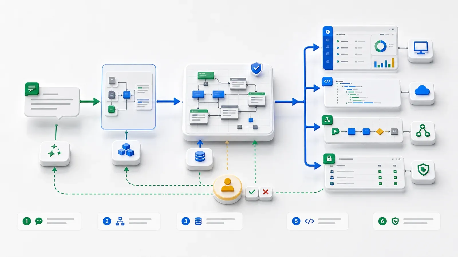 Requirement to application generation pipeline